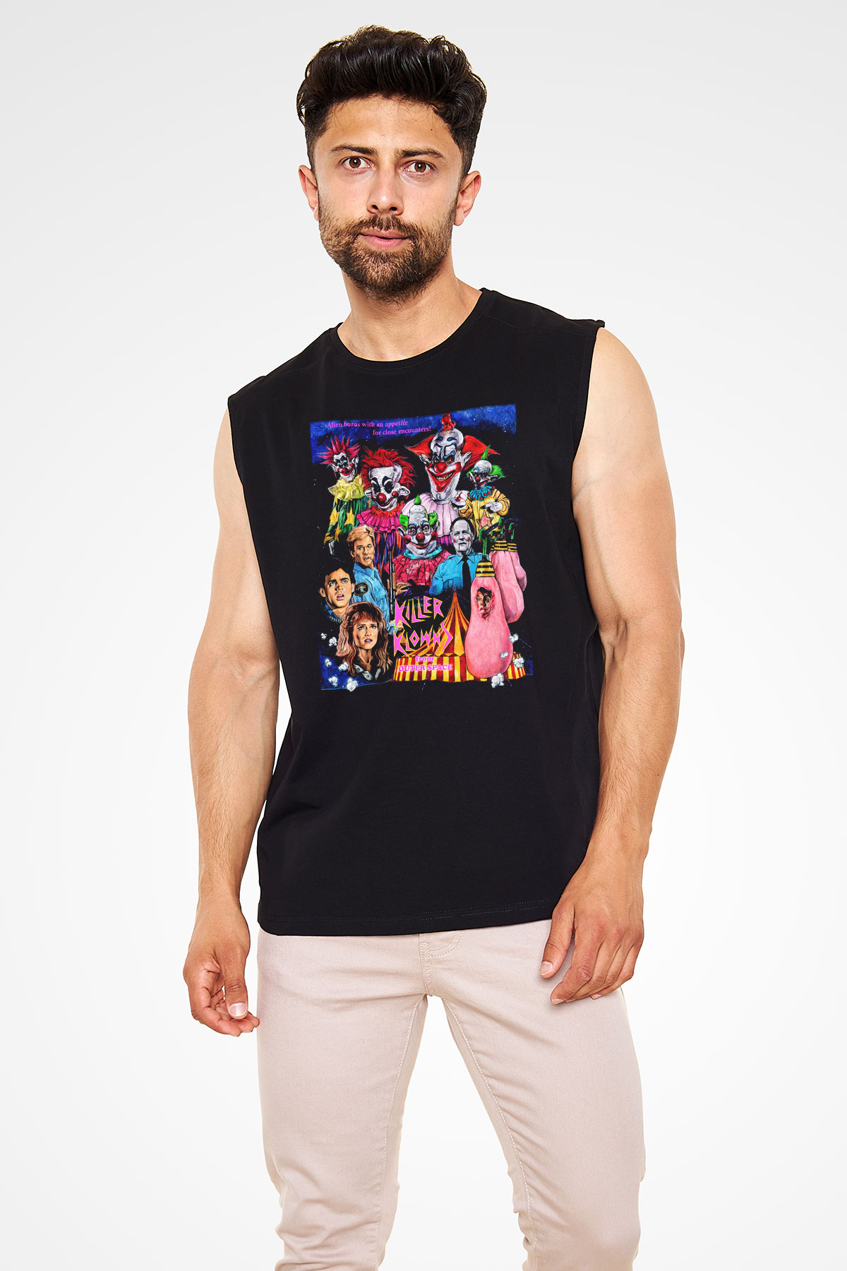 Killer Klowns from Outer Space Siyah Unisex Kolsuz Tişört
