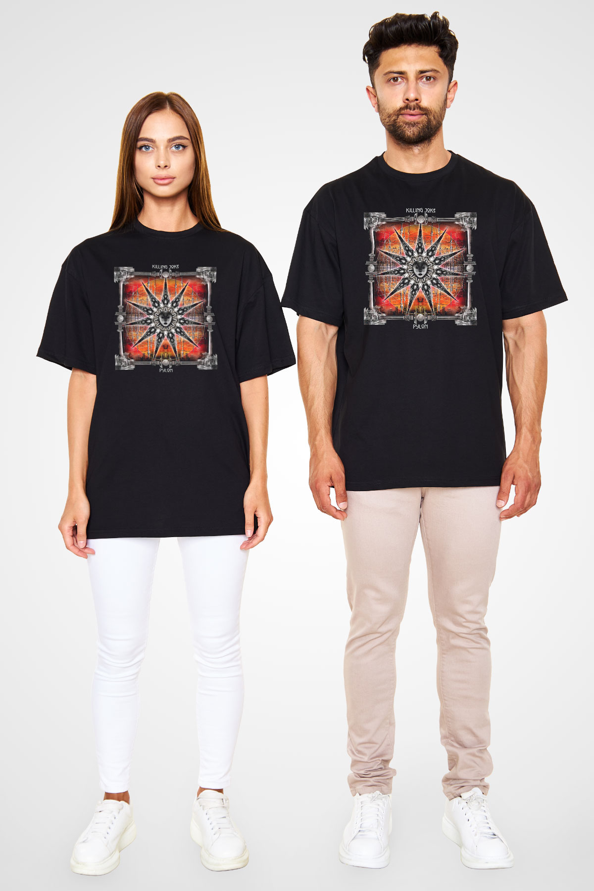 Killing Joke Siyah Unisex Oversize Tişört T-Shirt