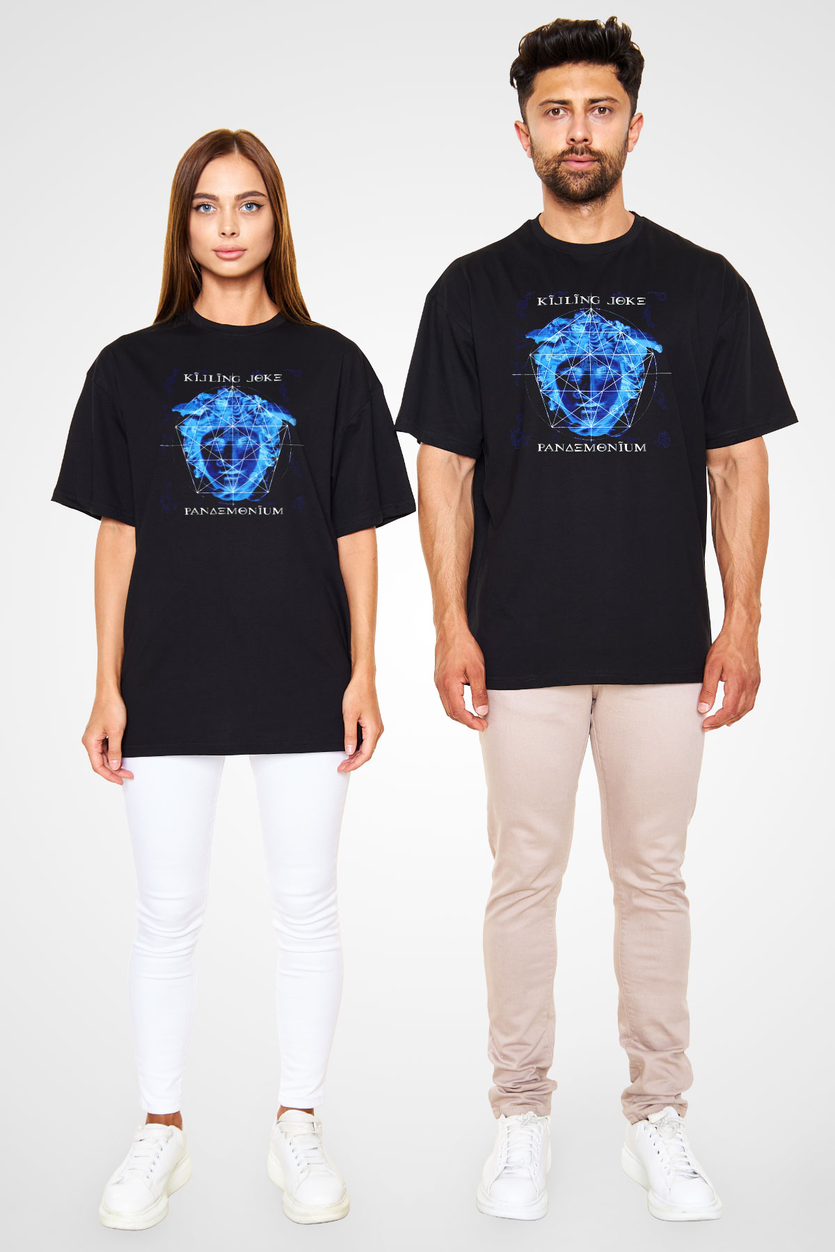 Killing Joke Siyah Unisex Oversize Tişört T-Shirt