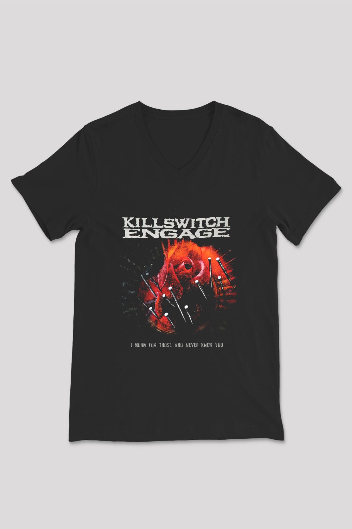 Killswitch Engage Siyah Unisex V Yaka Tişört T-Shirt