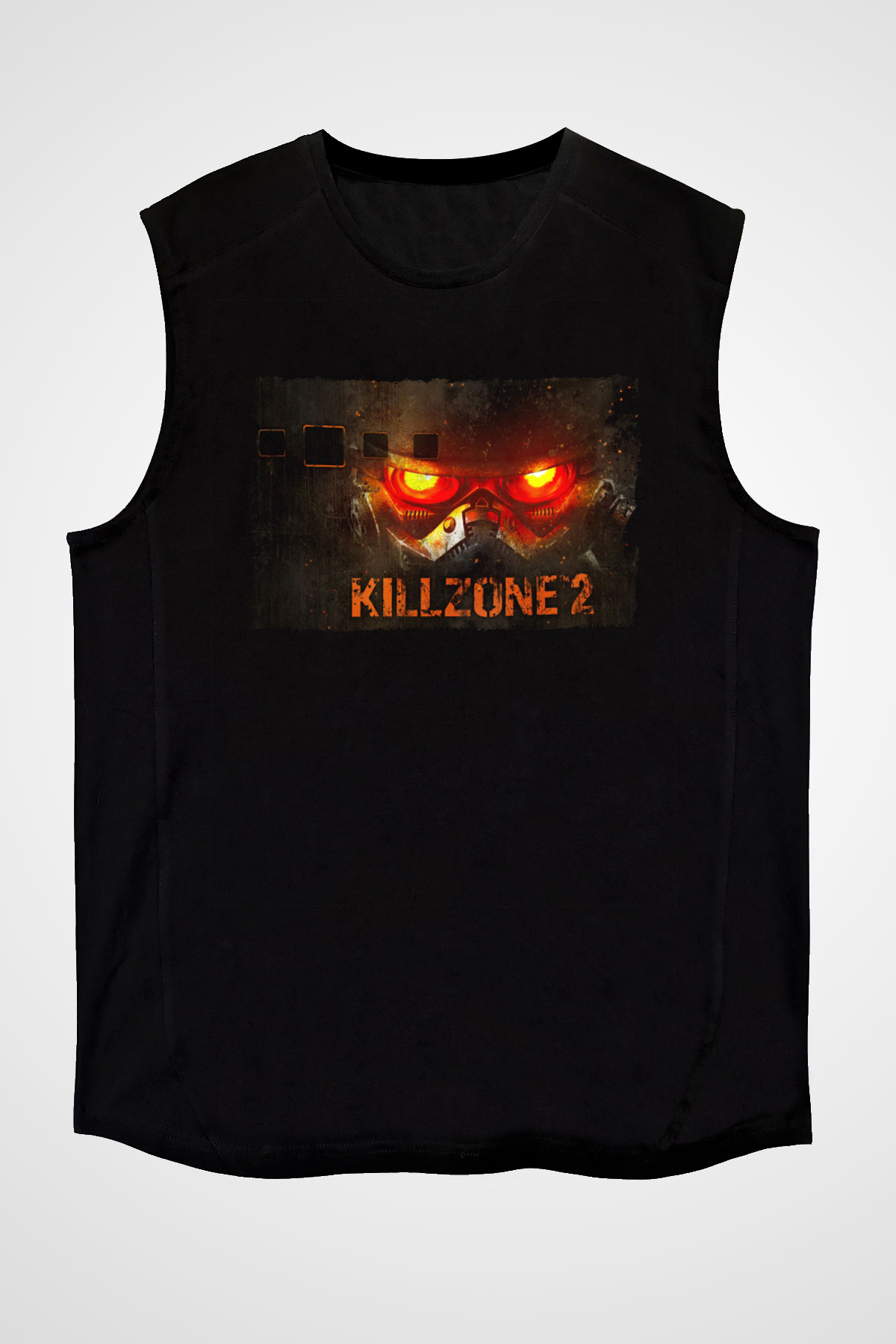 Killzone Siyah Unisex Kolsuz Tişört