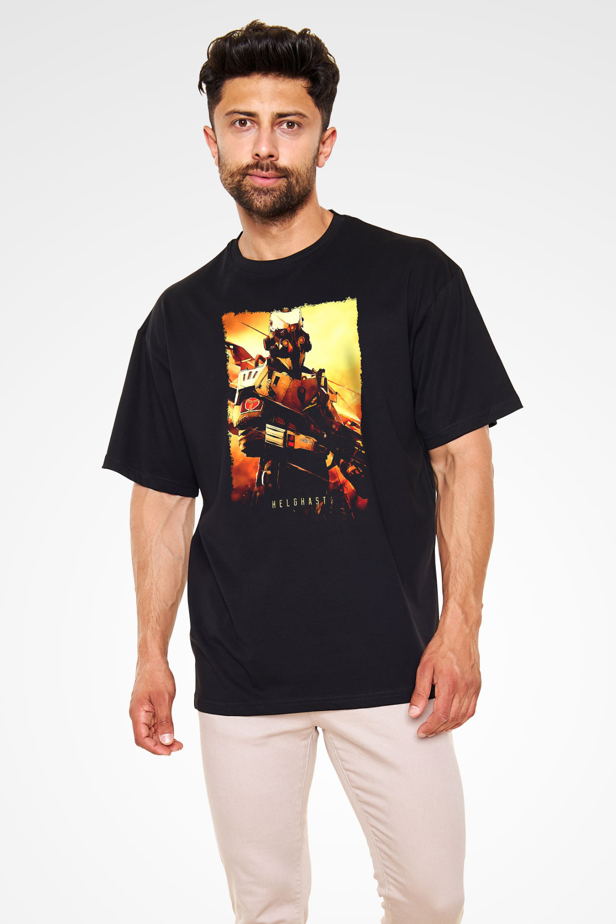 Killzone Siyah Oversize Tişört Oversize T-shirt