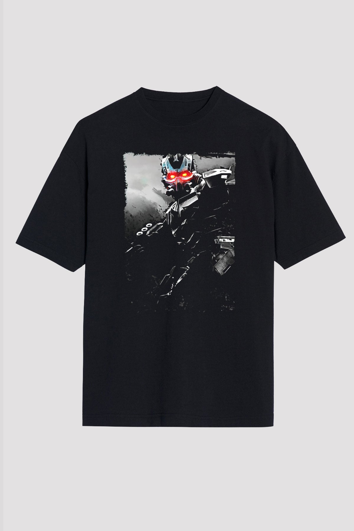 Killzone Siyah Oversize Tişört Oversize T-shirt