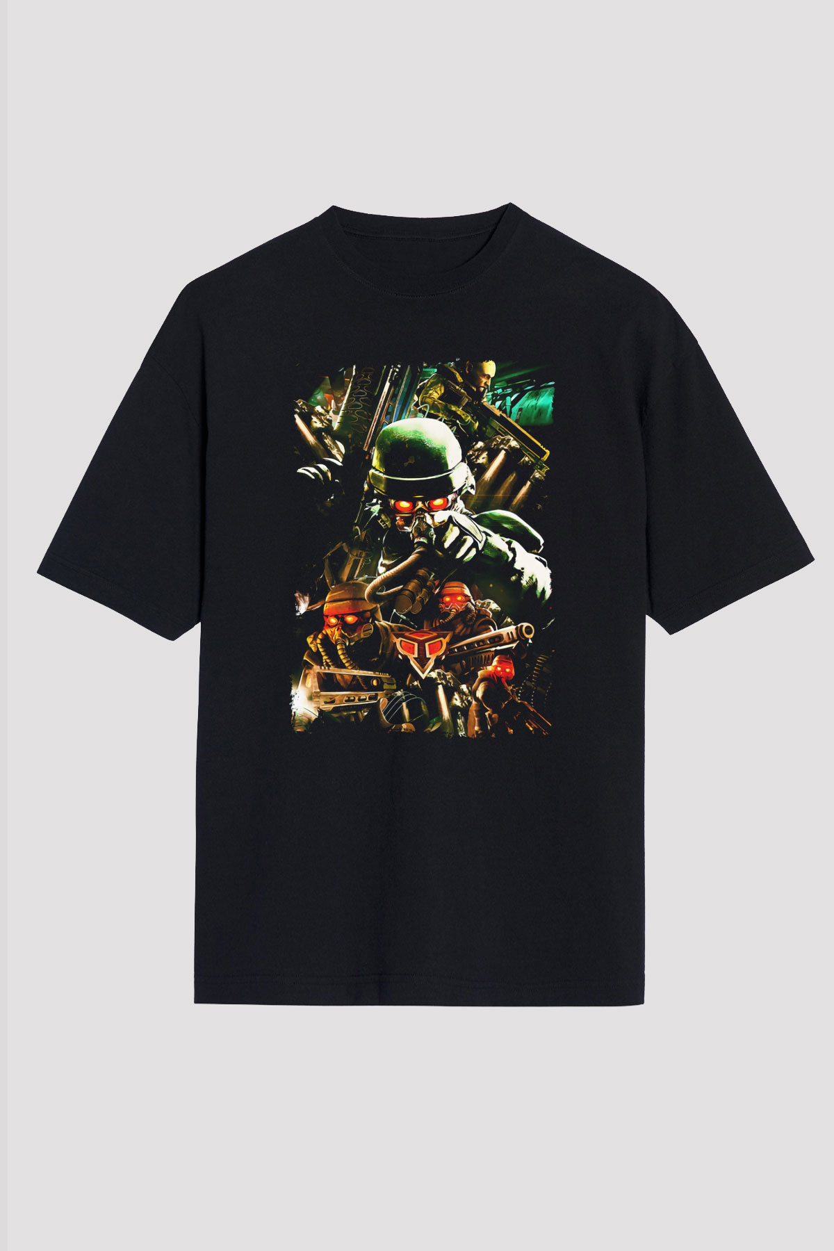 Killzone Siyah Oversize Tişört Oversize T-shirt