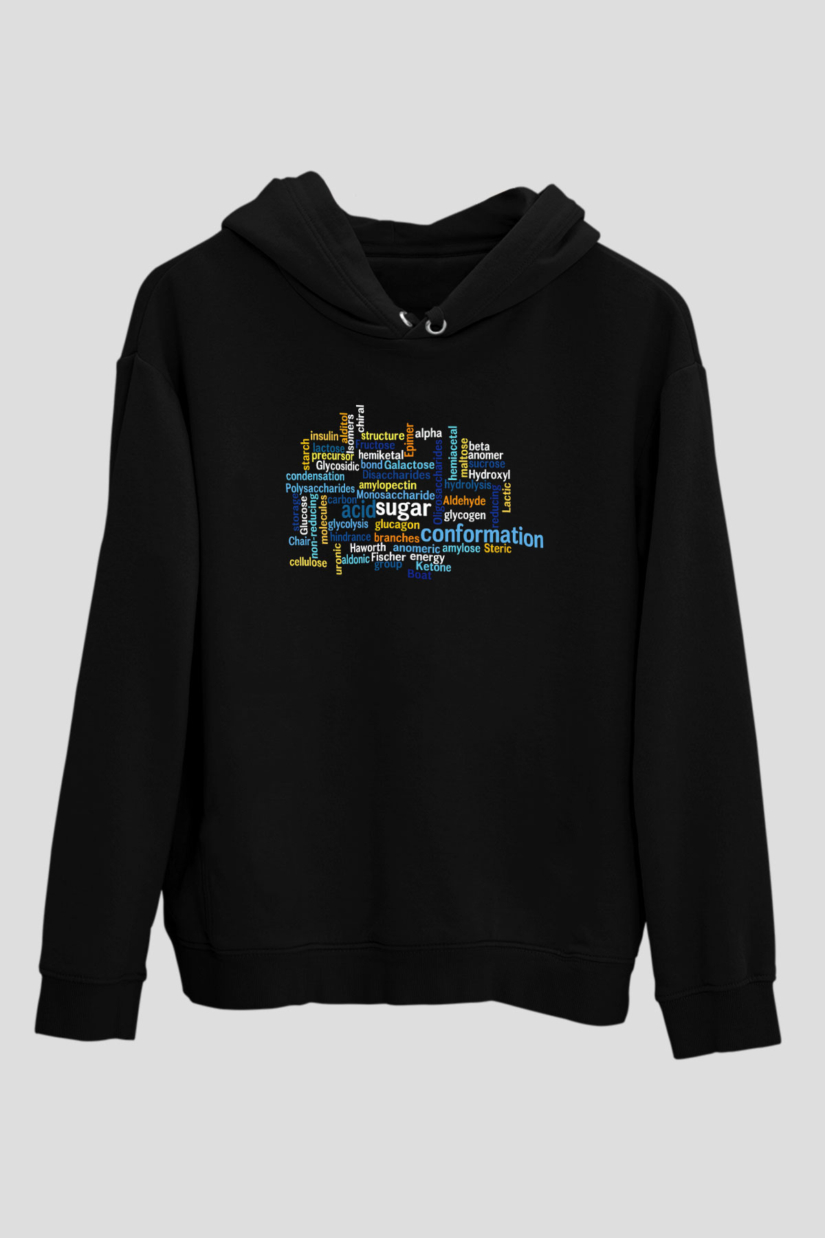 Kimyager Siyah Unisex Kapşonlu Sweatshirt
