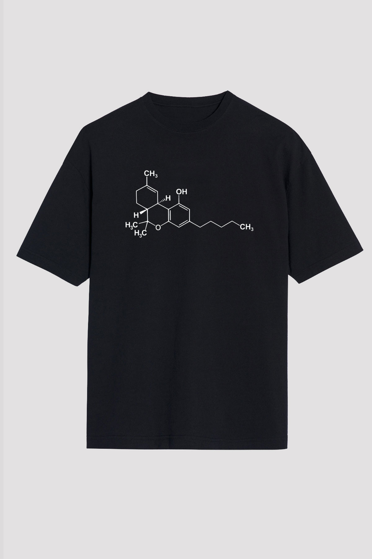 Kimyager Siyah Unisex Oversize Tişört T-Shirt