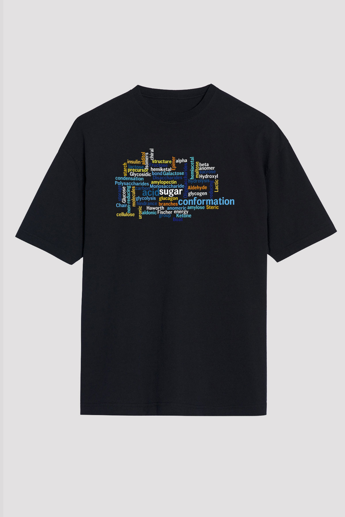 Kimyager Siyah Unisex Oversize Tişört T-Shirt