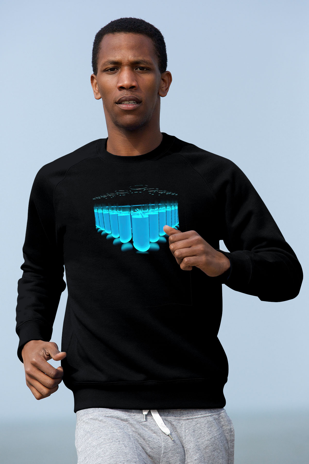 Kimyager Siyah Unisex Sweatshirt