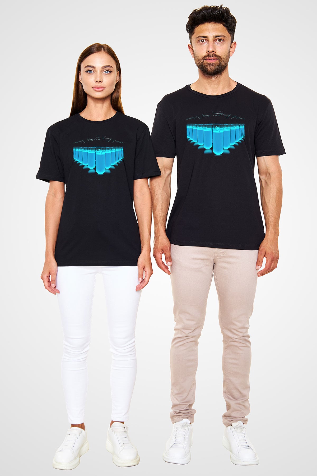 Kimyager Siyah Unisex Tişört T-Shirt - TişörtFabrikası