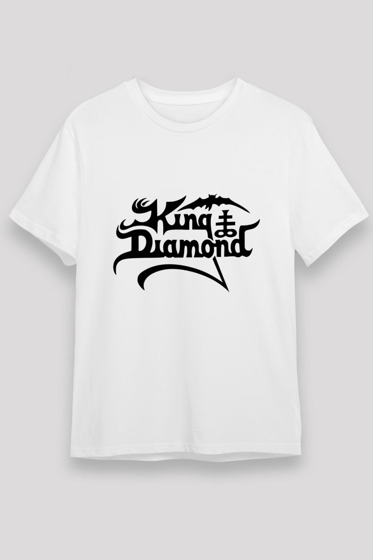King Diamond Beyaz Unisex Tişört T-Shirt - TişörtFabrikası