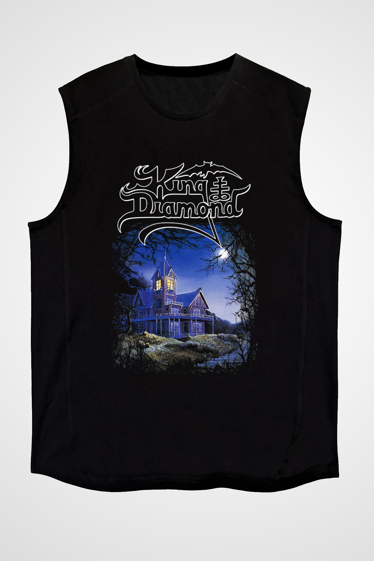 King Diamond Siyah Unisex Kolsuz Tişört