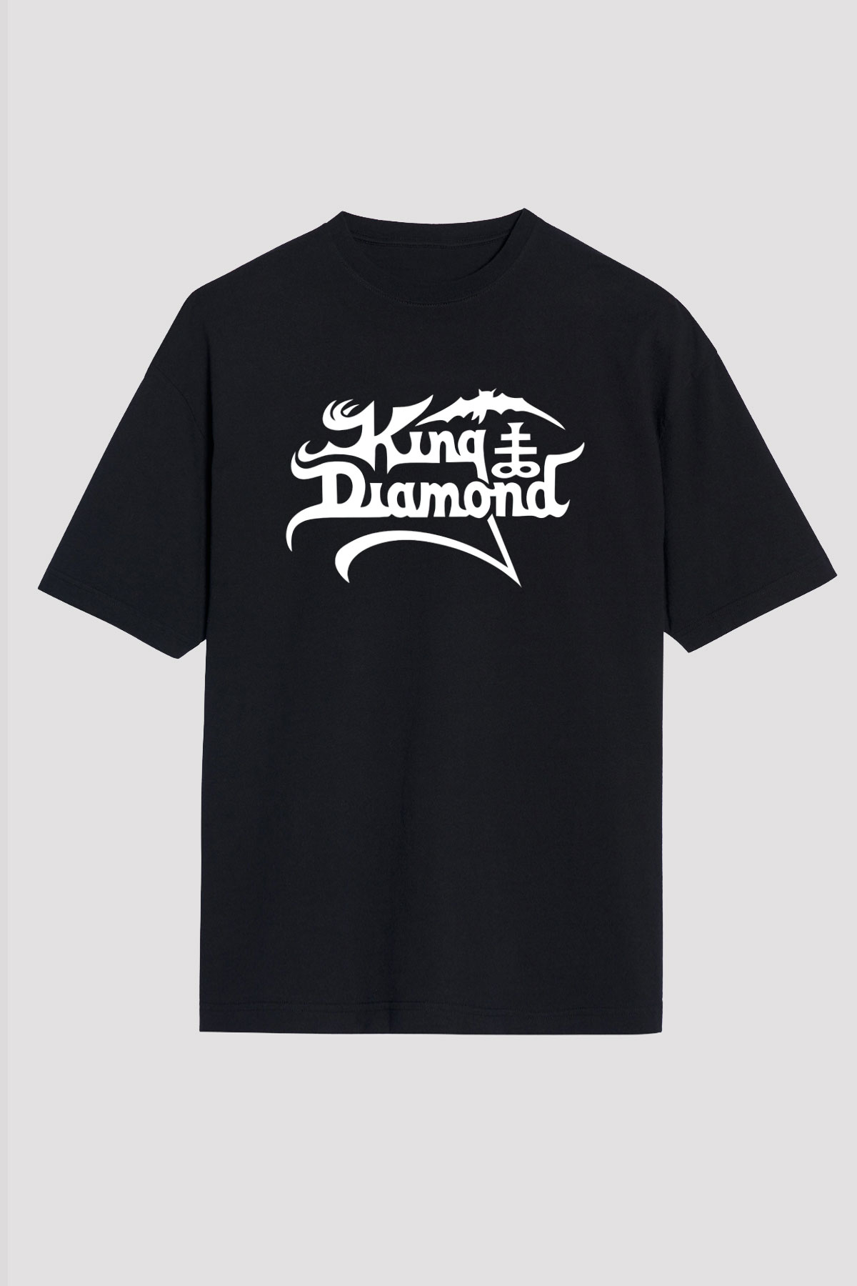 King Diamond Siyah Unisex Oversize Tişört T-Shirt