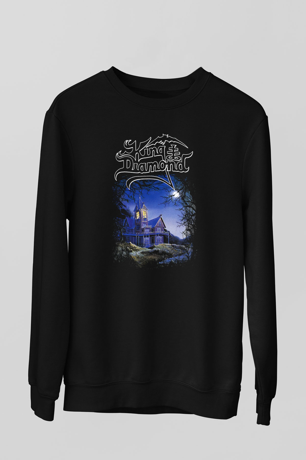 King Diamond Siyah Unisex Sweatshirt