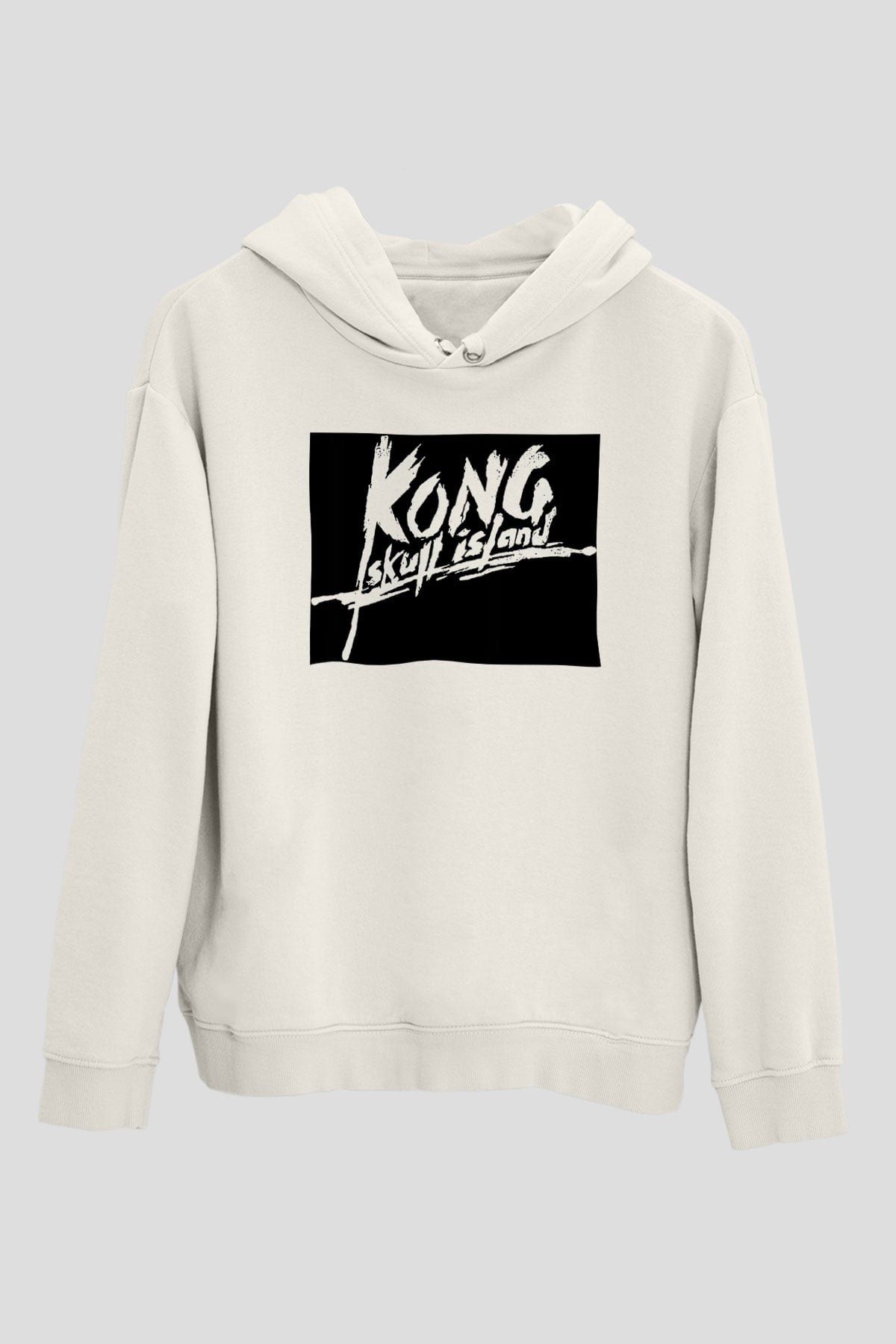 King Kong Beyaz Unisex Hoodie