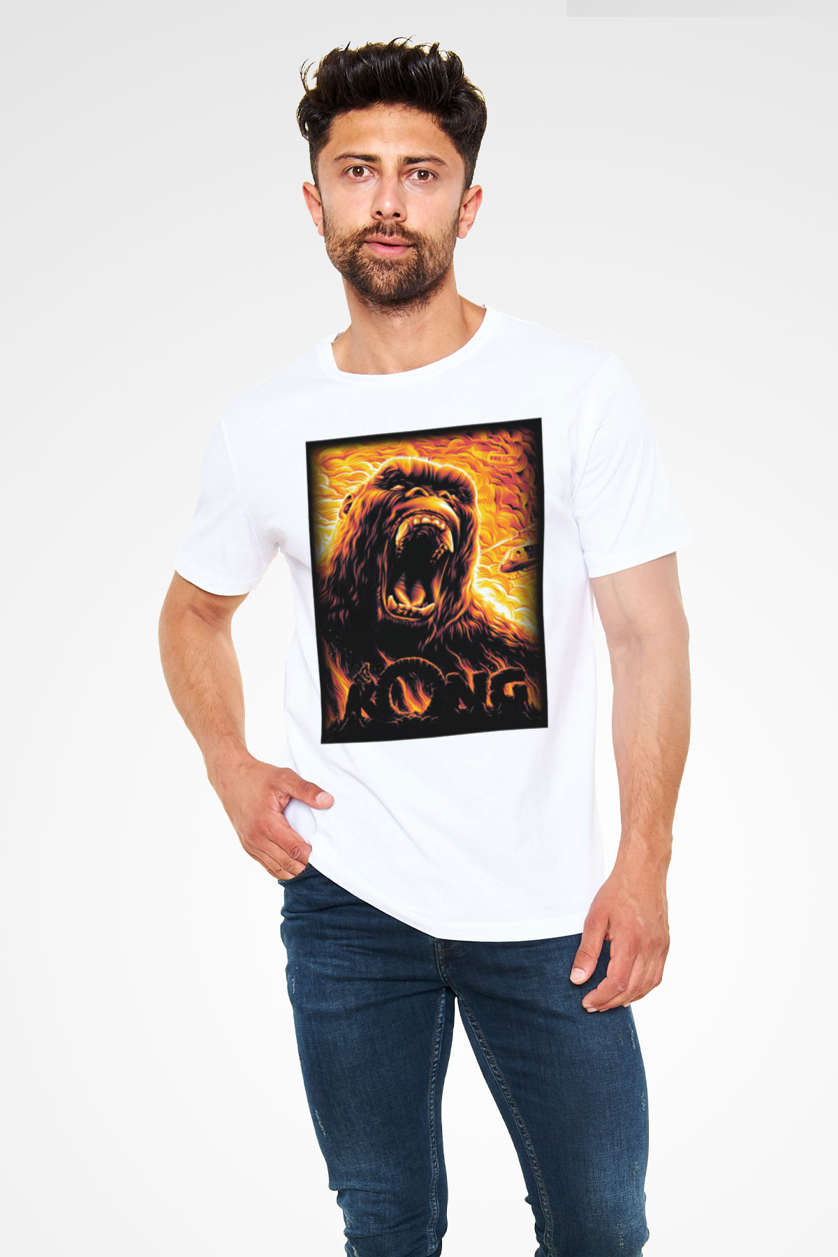 King Kong Siyah Unisex Tişört T-Shirt