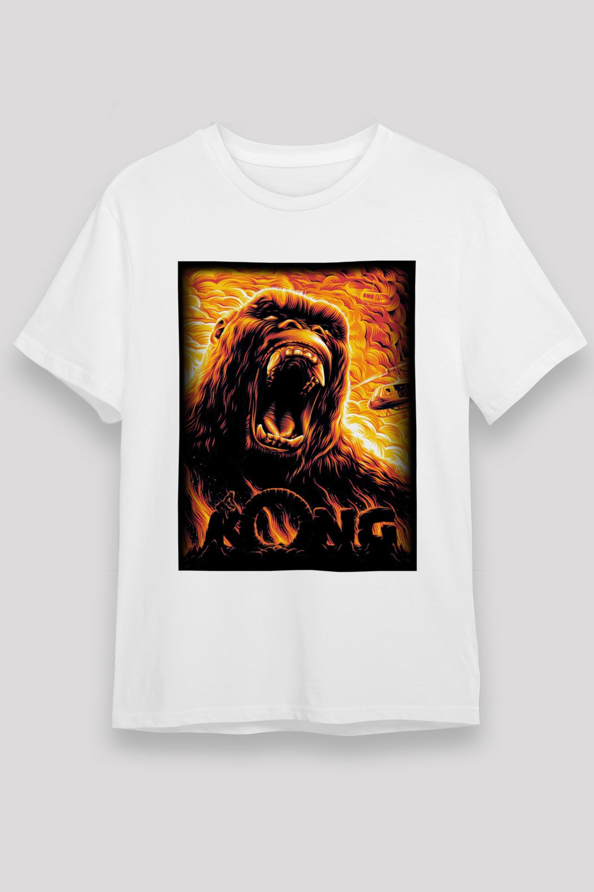 King Kong Siyah Unisex Tişört T-Shirt
