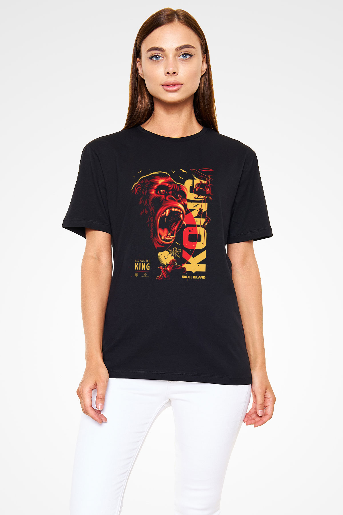 King Kong Siyah Unisex Tişört T-Shirt