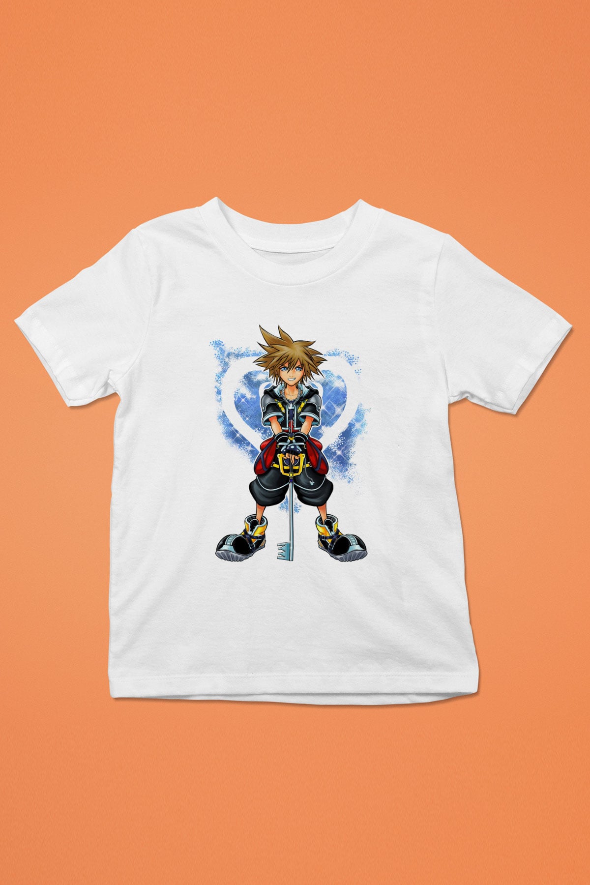 Kingdom Hearts Beyaz Unisex Çocuk Tişört
