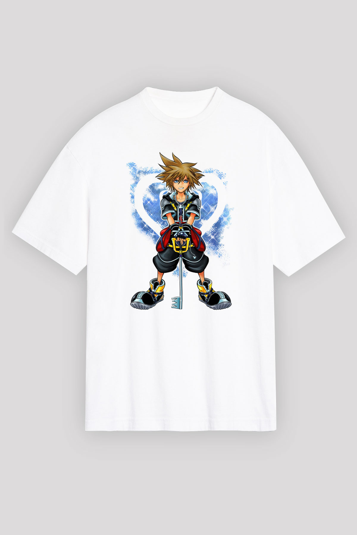 Kingdom Hearts Beyaz Oversize Tişört Oversize T-shirt