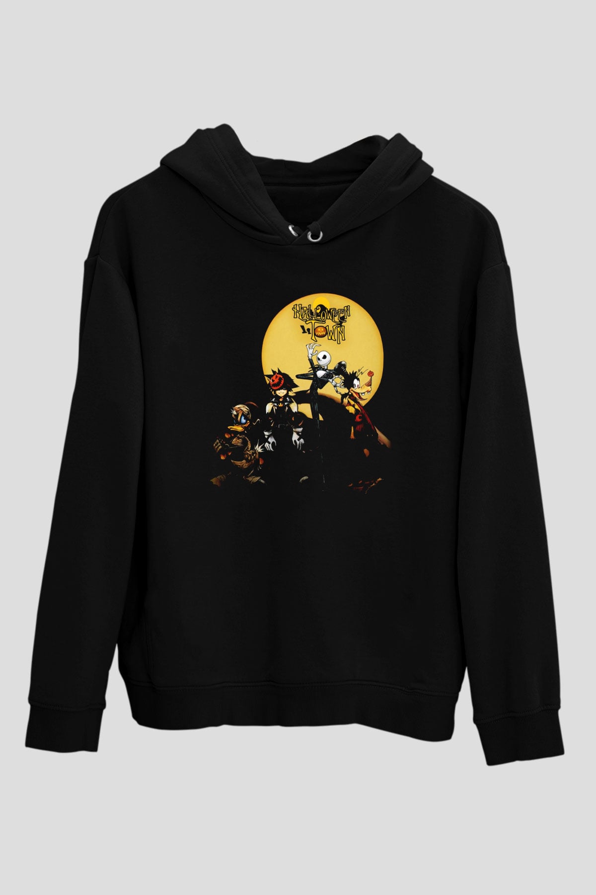Kingdom Hearts Siyah Unisex Hoodie