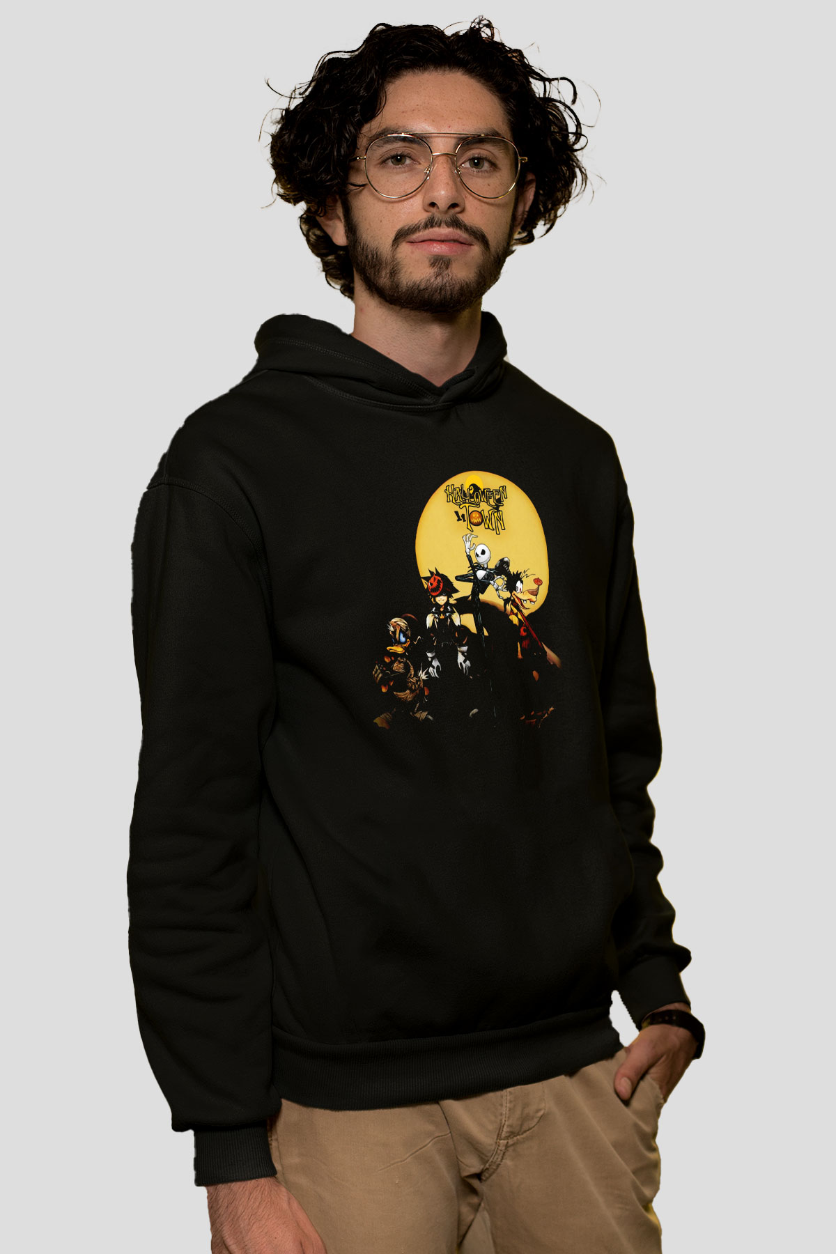 Kingdom Hearts Siyah Unisex Hoodie