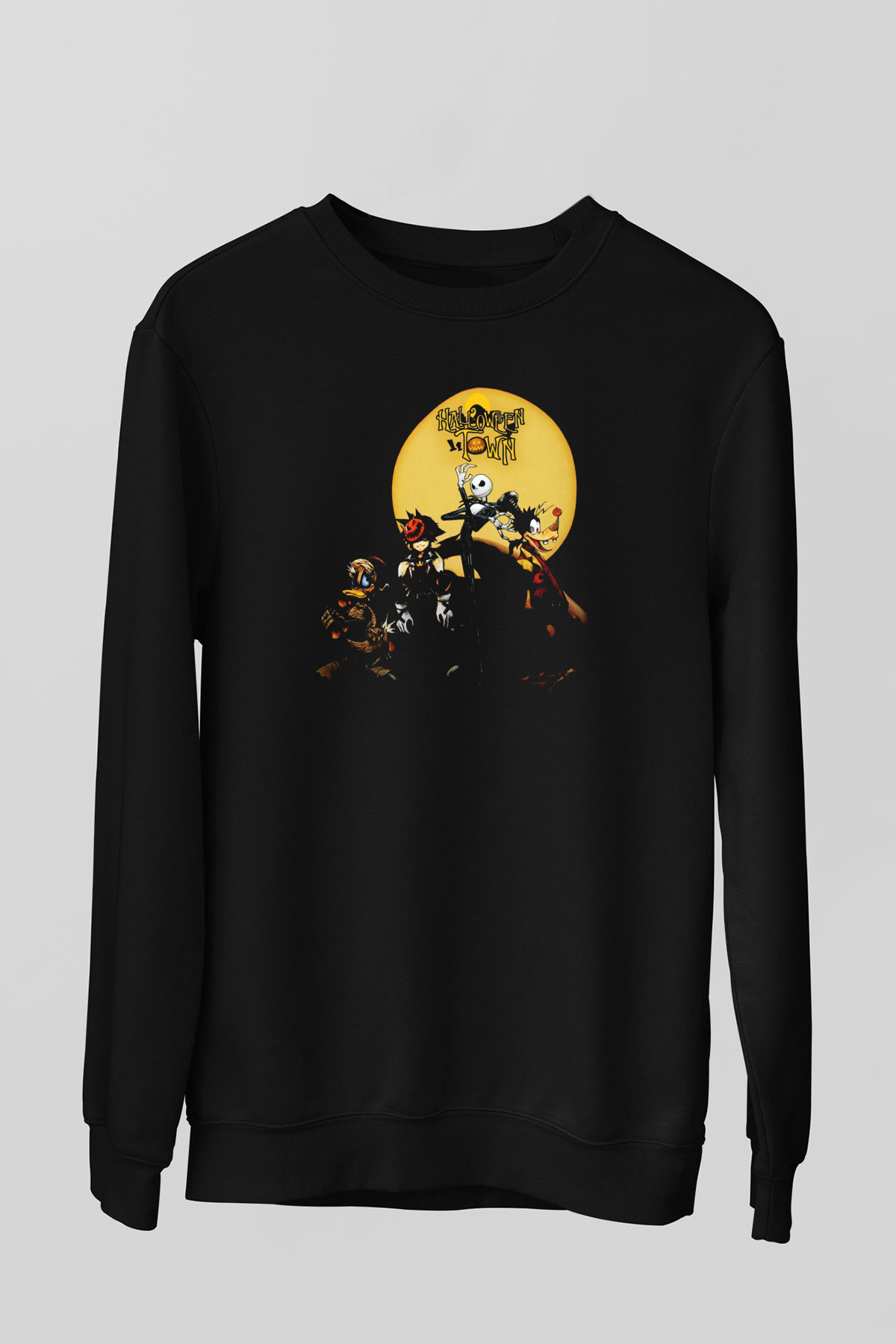 Kingdom Hearts Siyah Unisex Sweatshirt