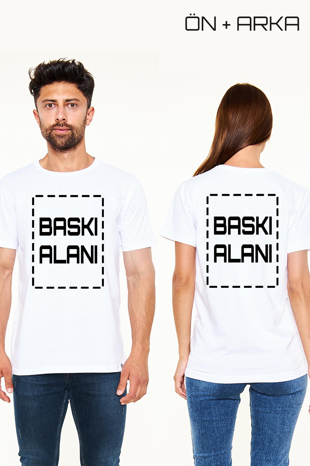Kişiye Özel Beyaz Tişört | Unisex Tişört Tasarla