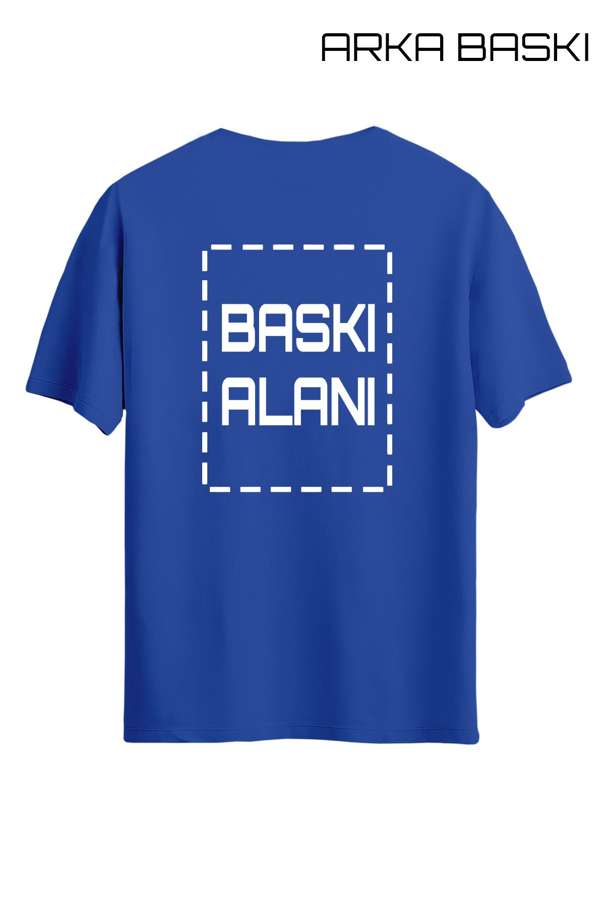 Kişiye Özel Mavi Unisex Tişört | Tişört Tasarla