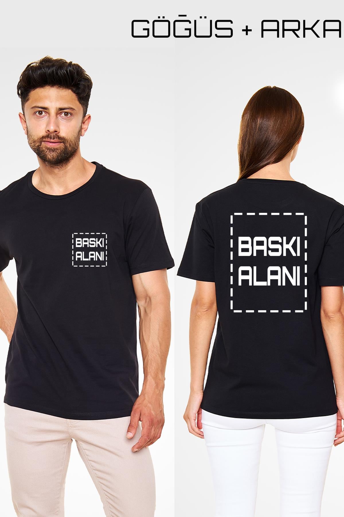 Kişiye Özel Siyah Unisex Tişört | Tişört Tasarla