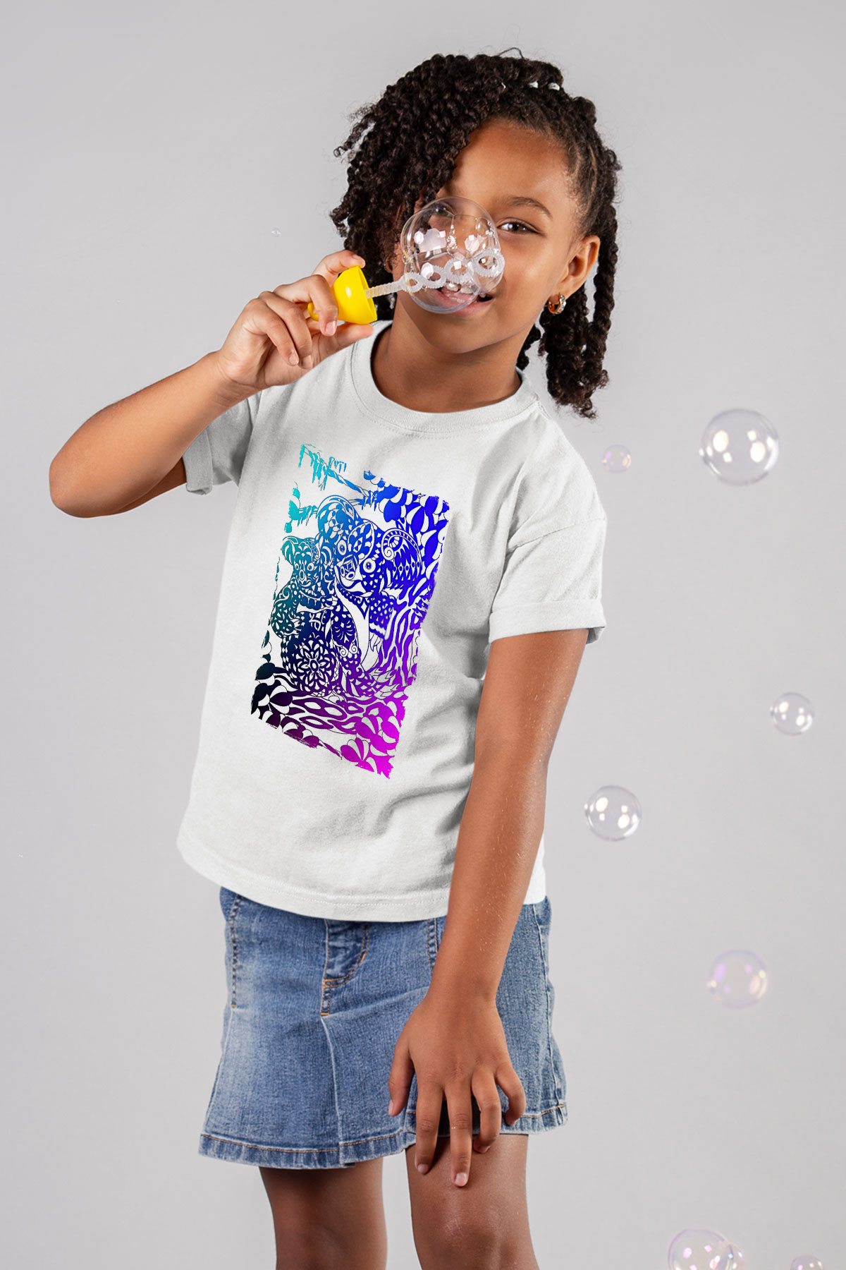 Koala Baskılı Beyaz Unisex Beyaz Çocuk Tişört - Tshirt
