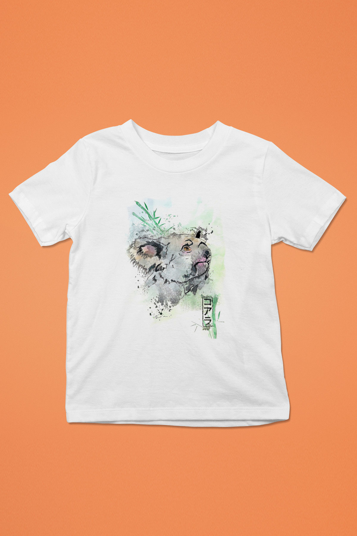 Koala Baskılı Beyaz Unisex Beyaz Çocuk Tişört - Tshirt