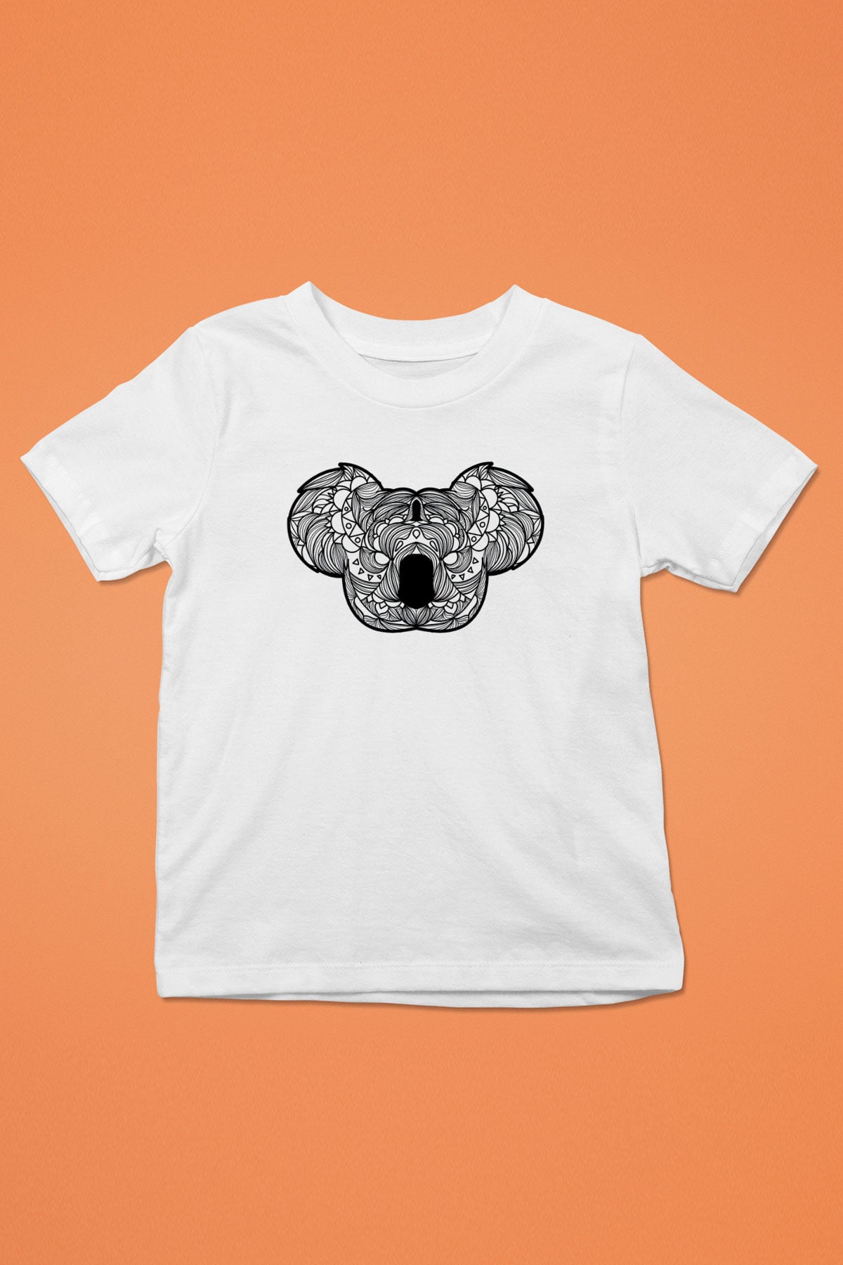 Koala Baskılı Beyaz Unisex Beyaz Çocuk Tişört - Tshirt
