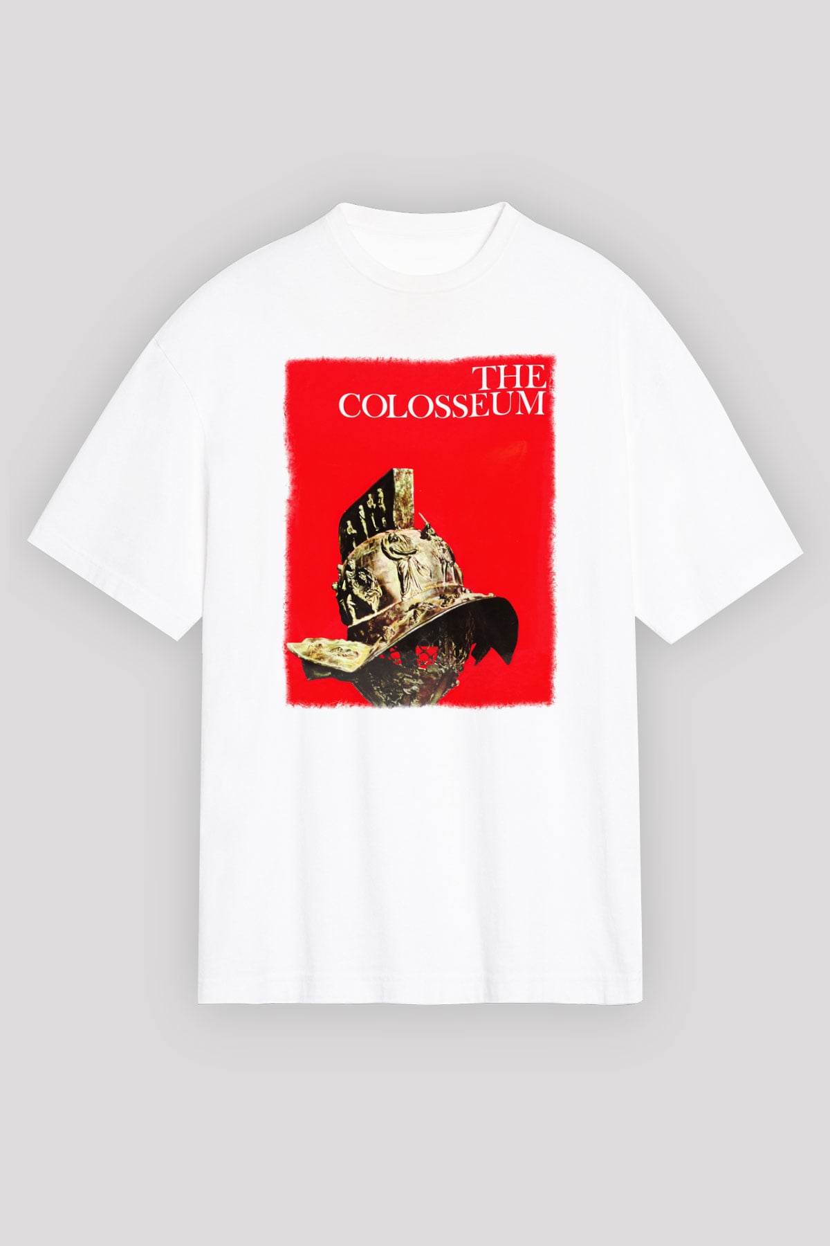 Kolezyum Beyaz Unisex Oversize Tişört T-Shirt