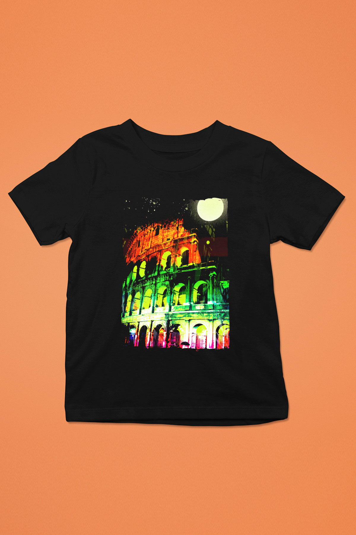 Kolezyum Siyah Unisex Çocuk Tişört