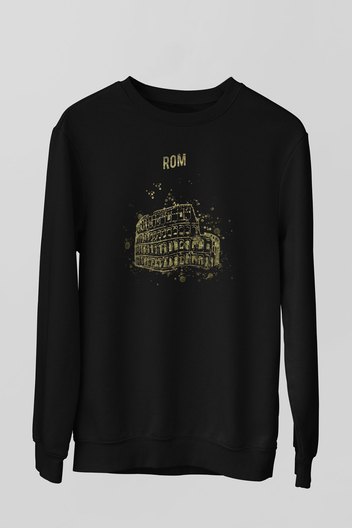 Kolezyum Siyah Unisex Sweatshirt