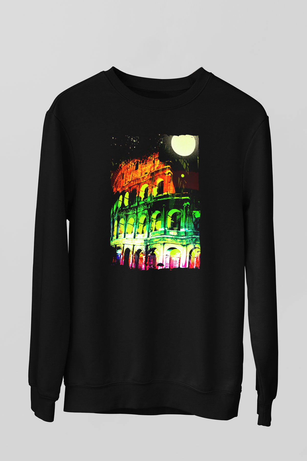 Kolezyum Siyah Unisex Sweatshirt