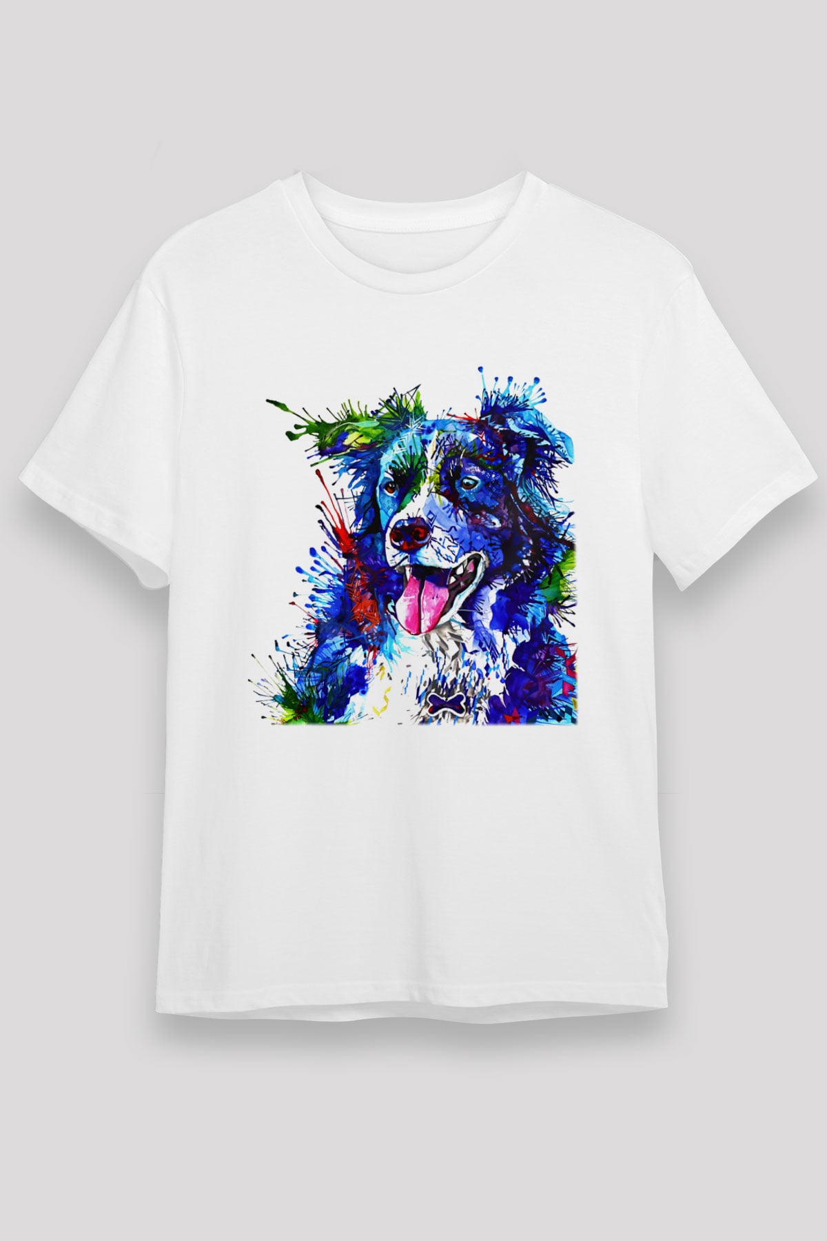 Köpek Beyaz Unisex Tişört T-Shirt - TişörtFabrikası