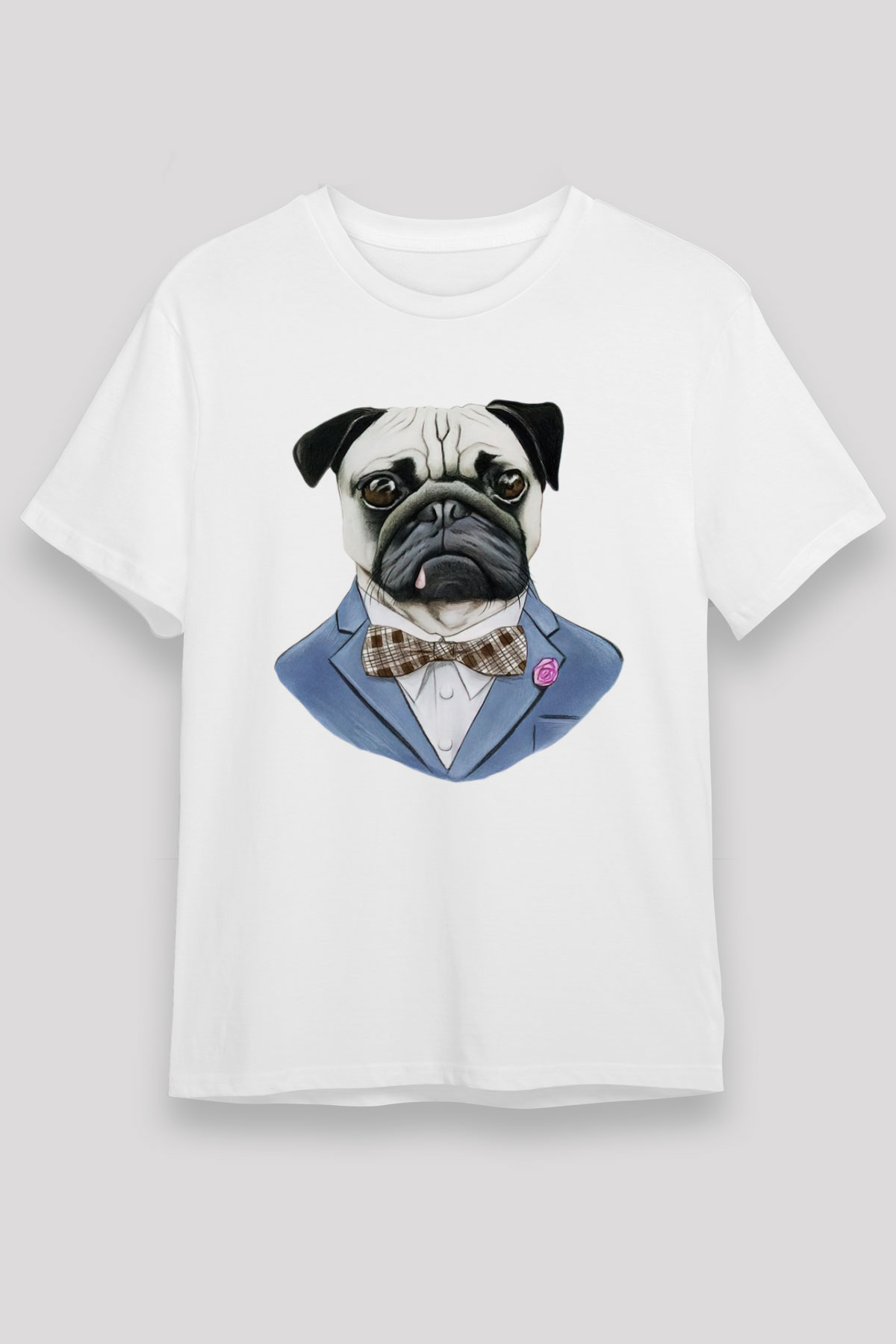 Köpek Beyaz Unisex Tişört T-Shirt - TişörtFabrikası