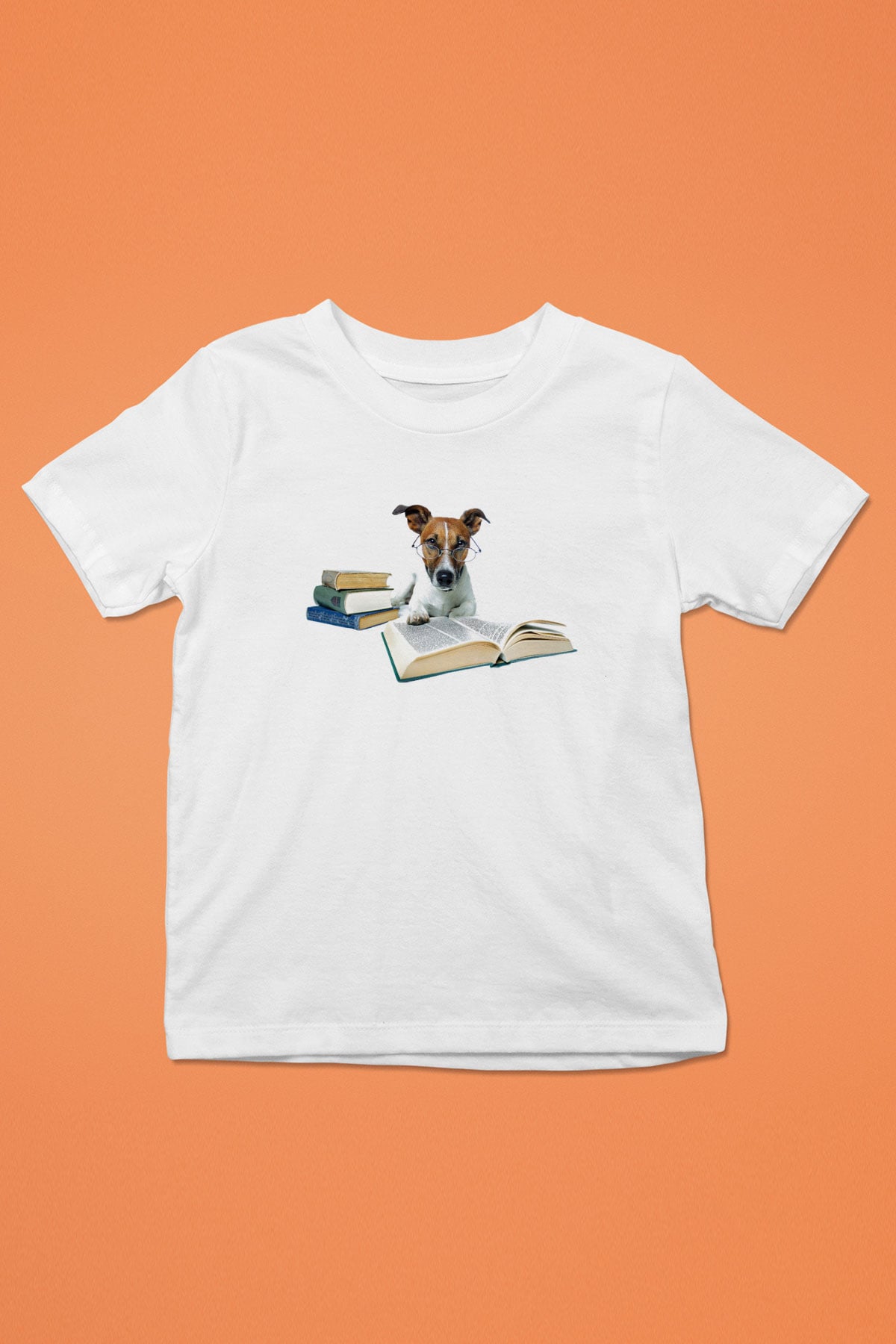 Köpek eğiticisi Baskılı Beyaz Unisex Çocuk Tişört