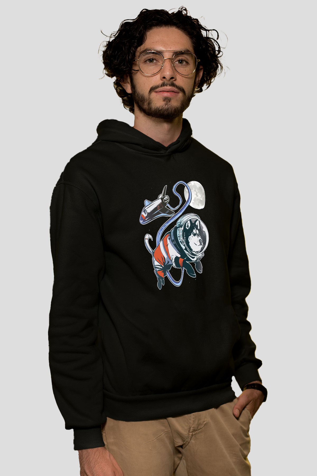 Köpek Siyah Unisex Hoodie