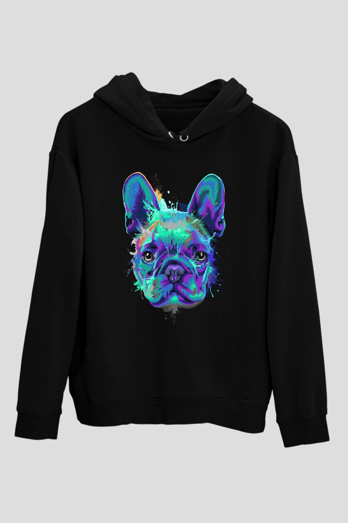 Köpek Siyah Unisex Hoodie