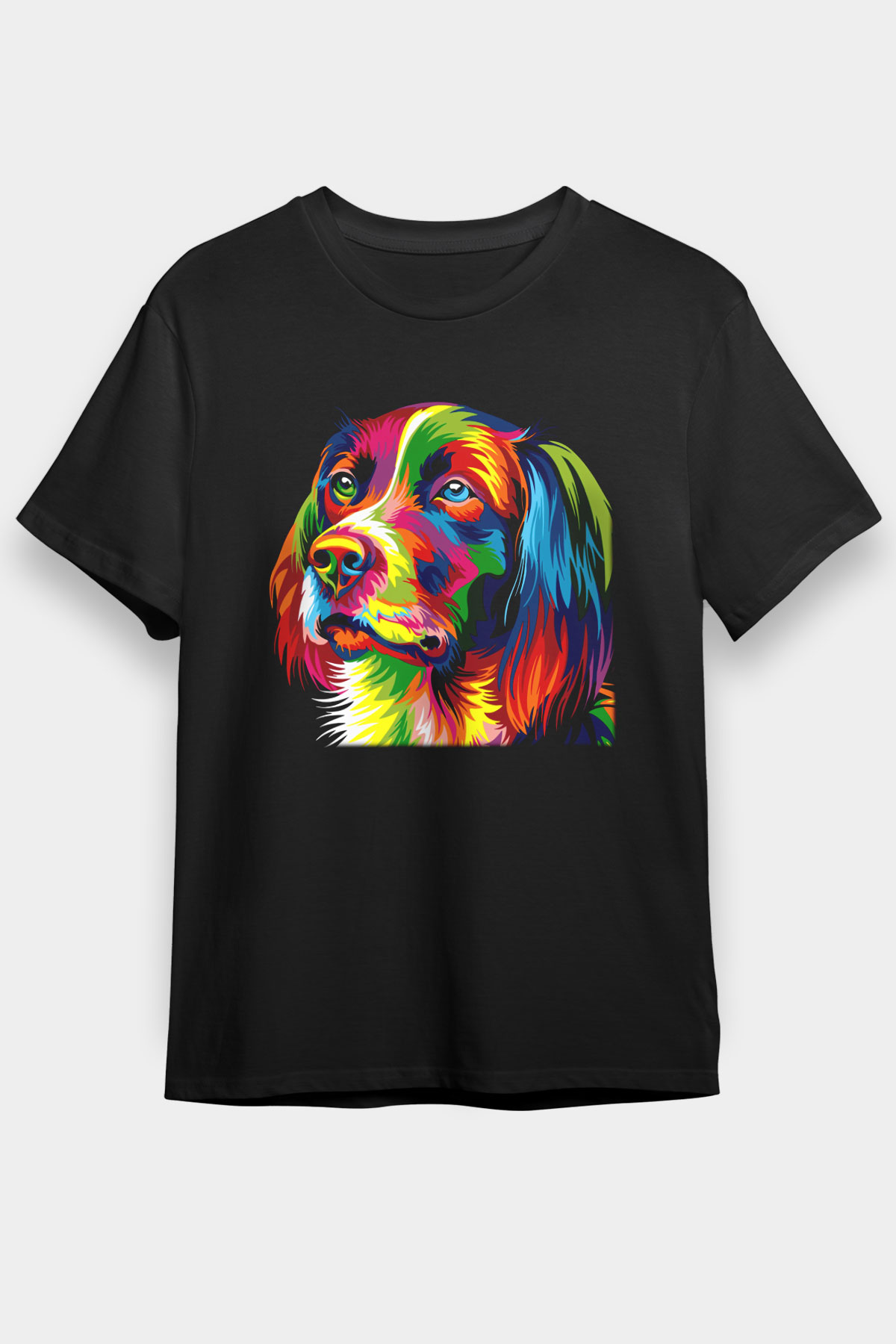 Köpek Siyah Unisex Tişört T-Shirt - TişörtFabrikası