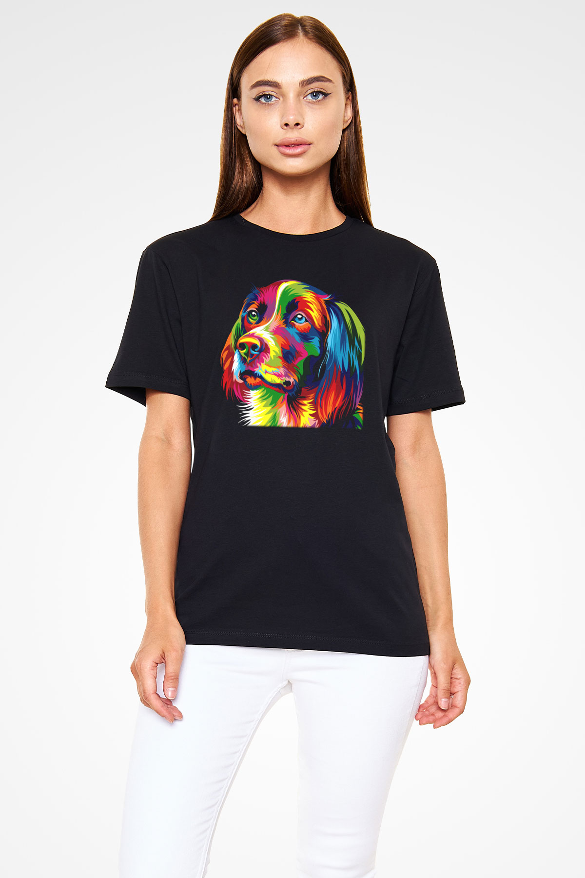 Köpek Siyah Unisex Tişört T-Shirt - TişörtFabrikası
