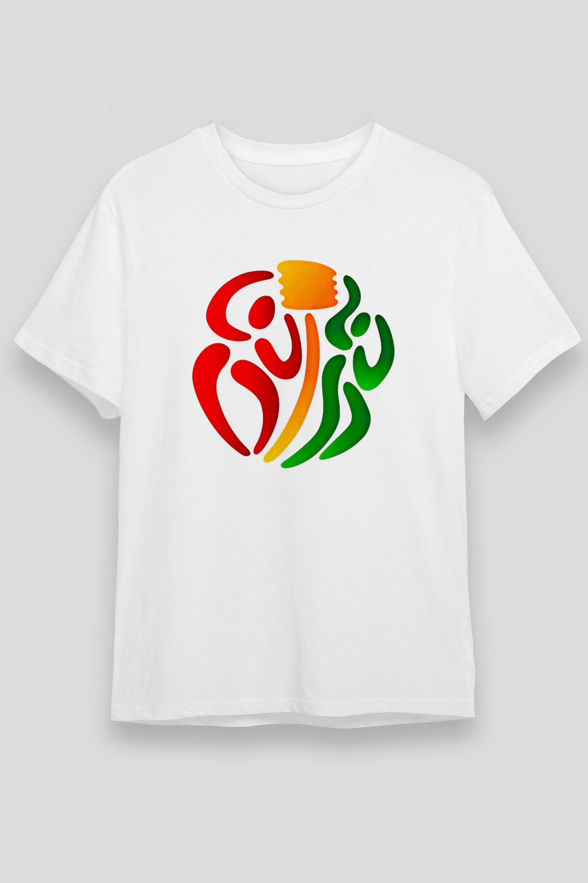 Korfbol Baskılı Unisex Beyaz Tişört - Tshirt