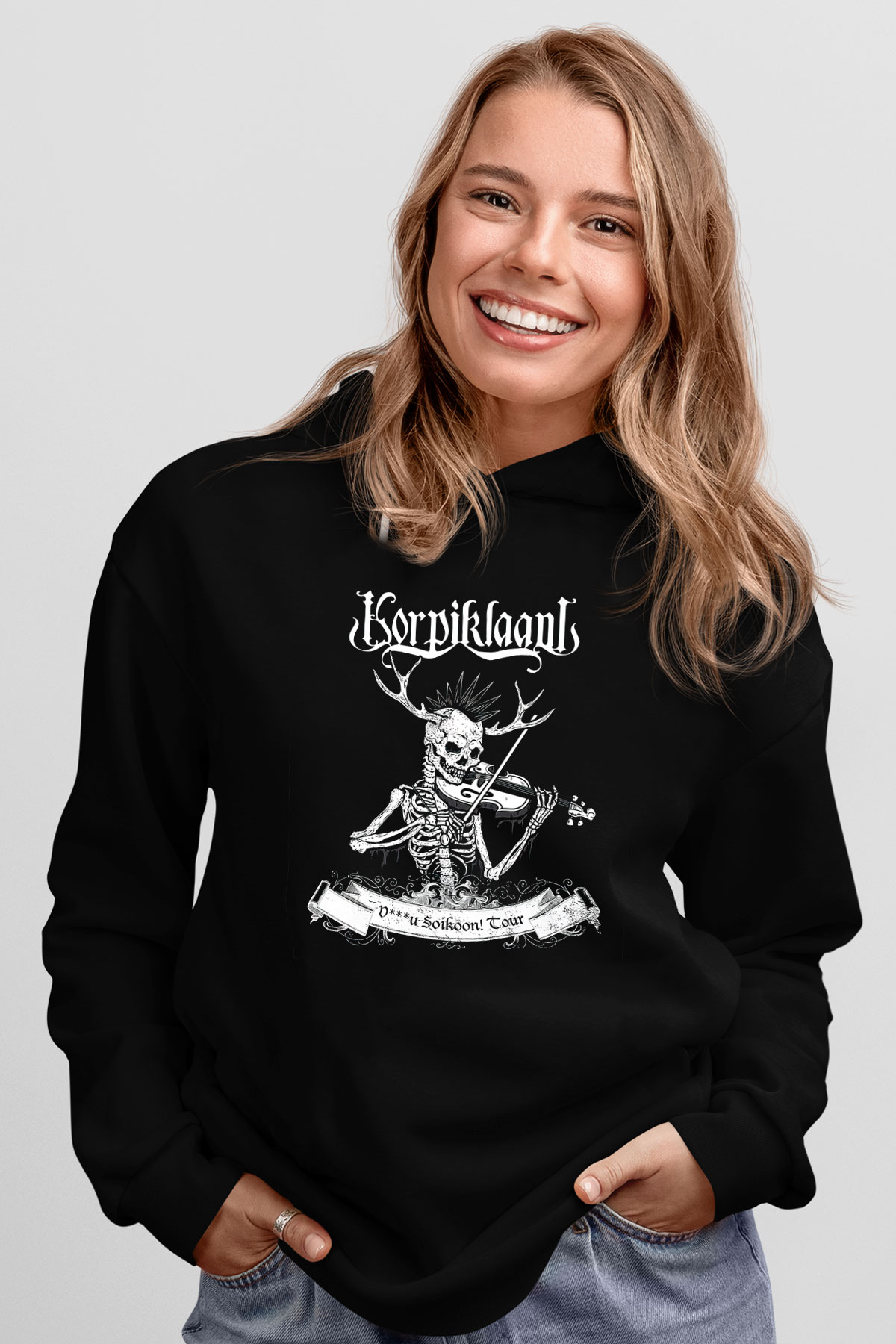 Korpiklaani Siyah Unisex Hoodie