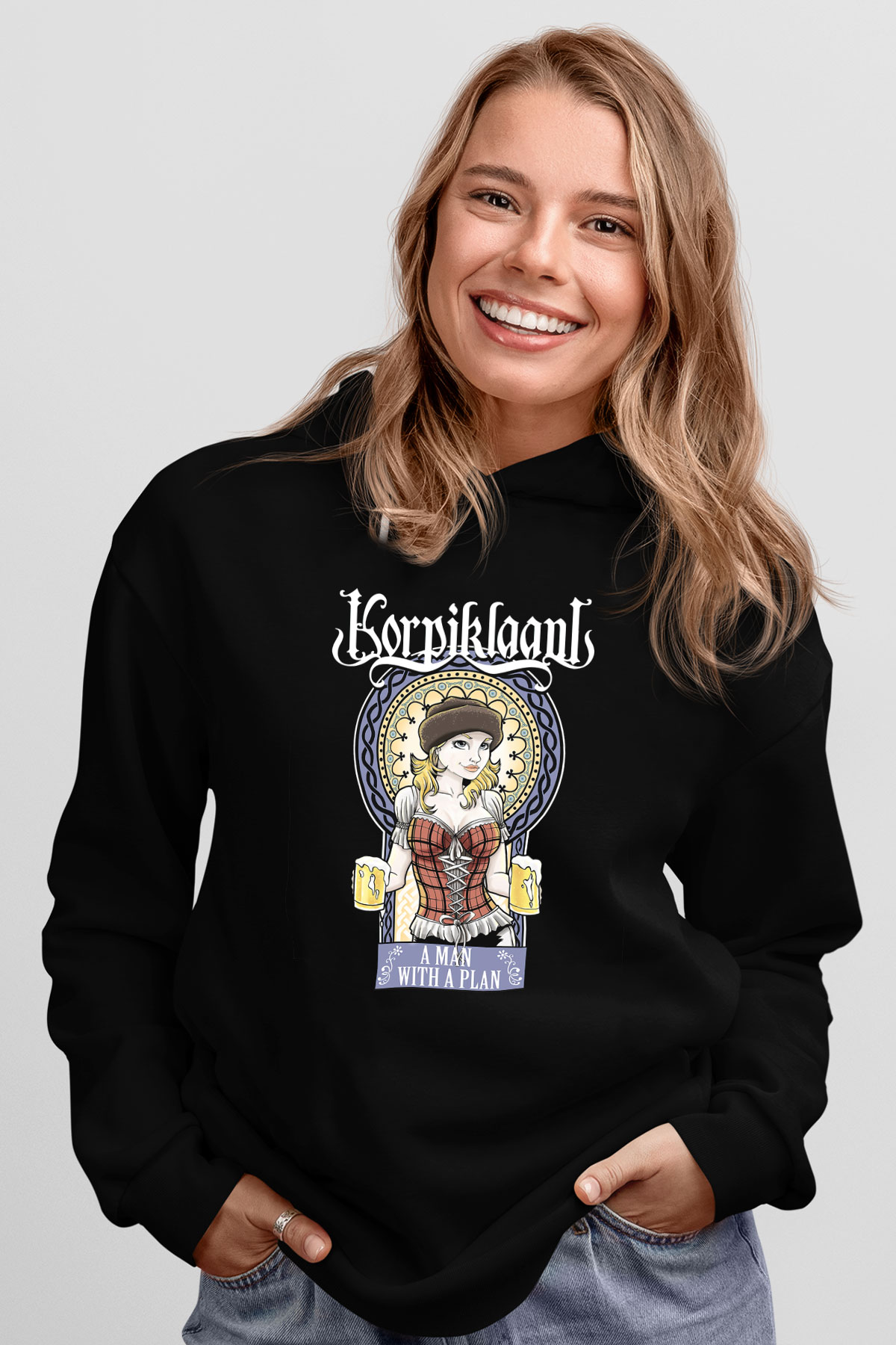 Korpiklaani Siyah Unisex Hoodie