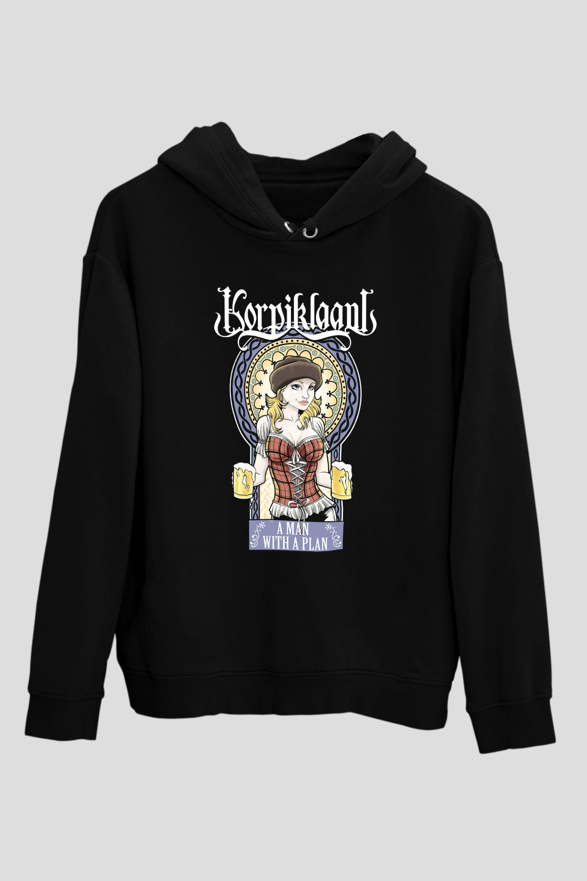 Korpiklaani Siyah Unisex Hoodie