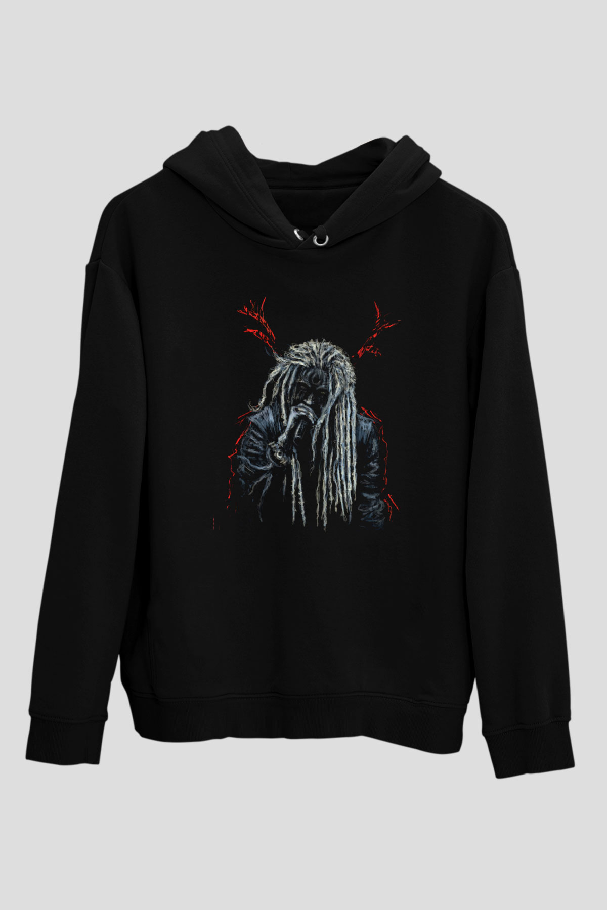 Korpiklaani Siyah Unisex Kapüşonlu Sweatshirt