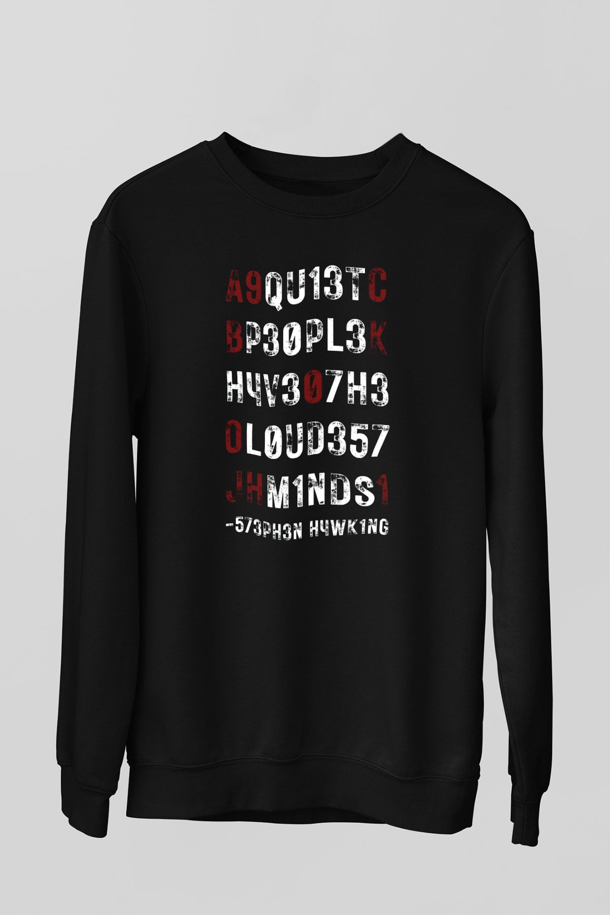 Kozmolog Siyah Unisex Sweatshirt