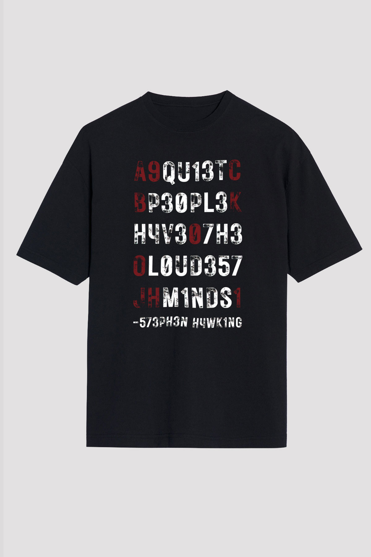 Kozmolog Siyah Oversize Tişört Oversize T-shirt - TişörtFabrikası